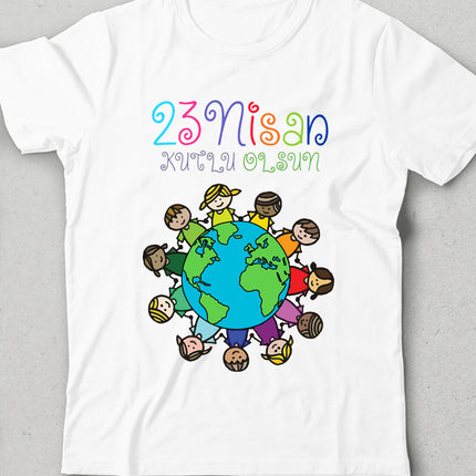 23 nisan çocuk tişört - basmatik.com