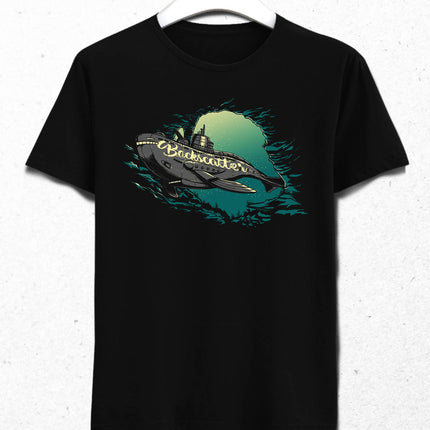 Submarine Erkek Siyah Tişört - basmatik.com