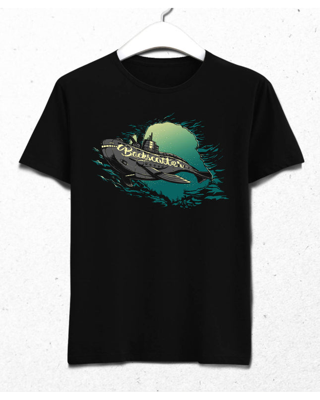 Submarine Erkek Siyah Tişört - basmatik.com