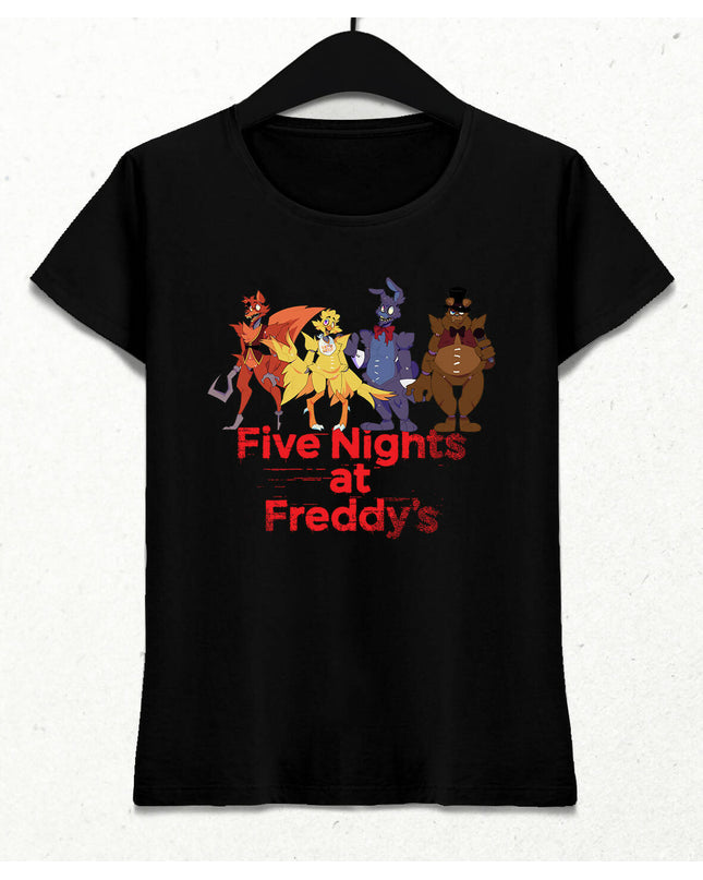 Fnaf Five Nights At Freddy Kadın Tişört - basmatik.com