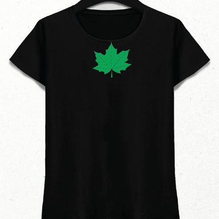 YAPRAK - KADIN KISA KOL TSHİRT