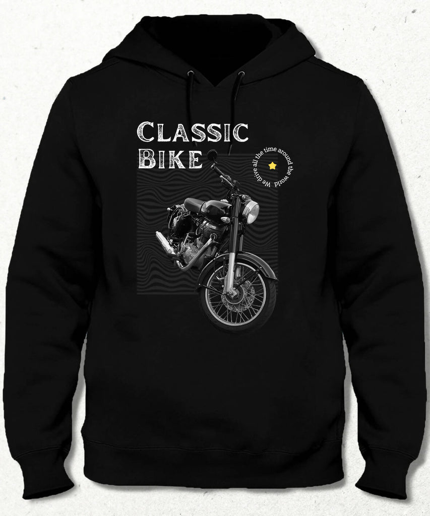 Classic Bike Kapüşonlu Sweatshirt