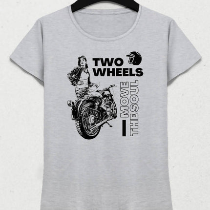 Two Wheels Women's Gray T-Shirt