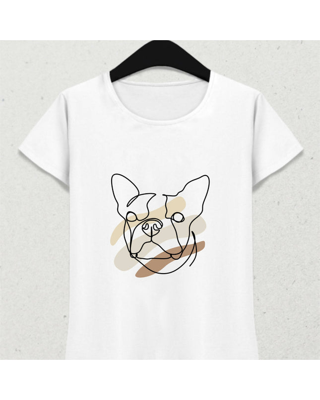 Minimalist Köpek Tişört