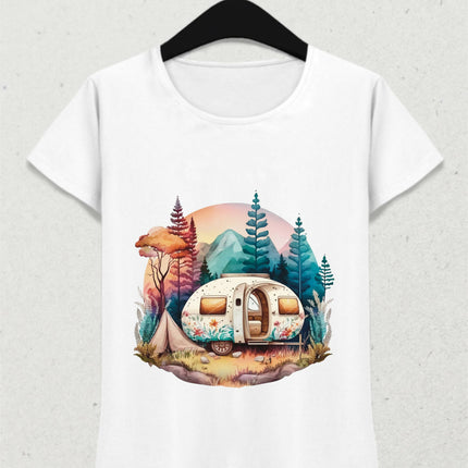Camping and Caravan Themed Tshirt 