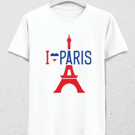 Paris Eiffel Tower and I love Paris T-Shirt