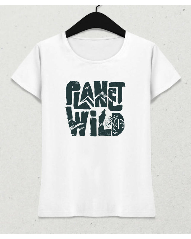 Wild Planet Kadın Tişört - basmatik.com