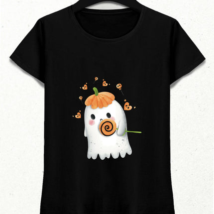 Balkabağı Şapkalı Hayalet Tişört