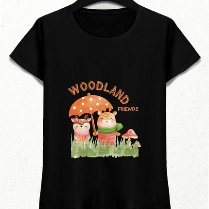 Forest Animals Cute Deers T-Shirt 