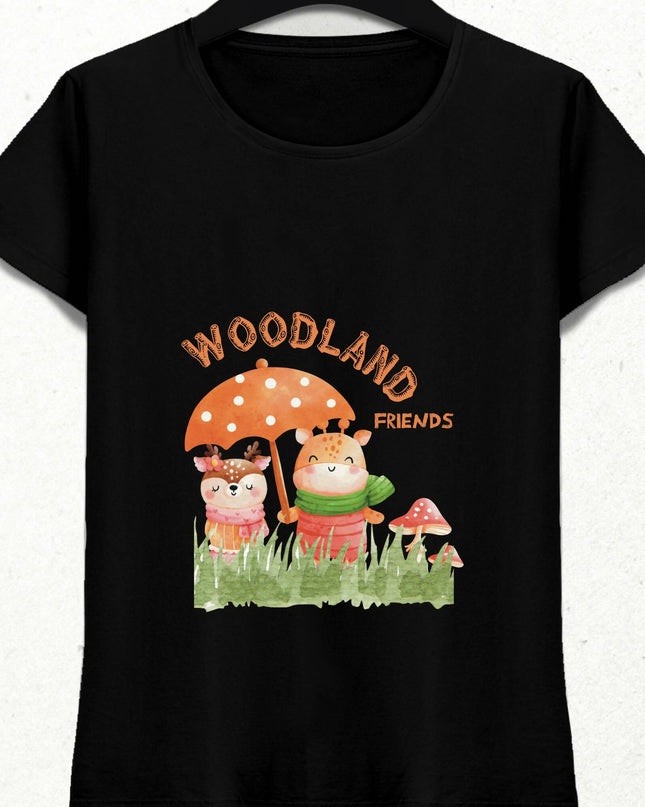 Forest Animals Cute Deers T-Shirt 