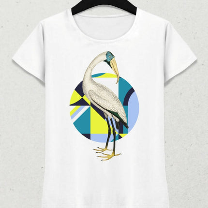 Kuş Kadın Kısa Kol T-shirt - basmatik.com