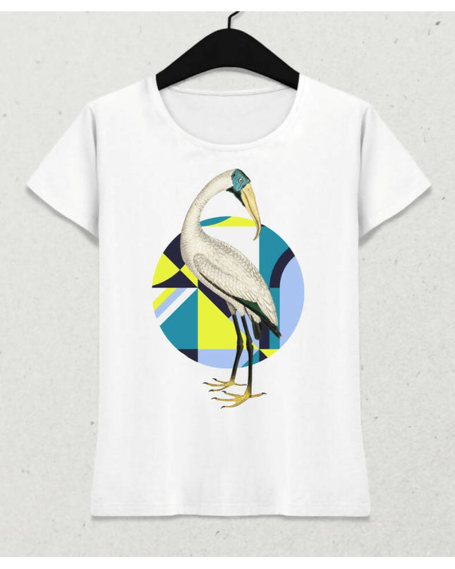Kuş Kadın Kısa Kol T-shirt - basmatik.com