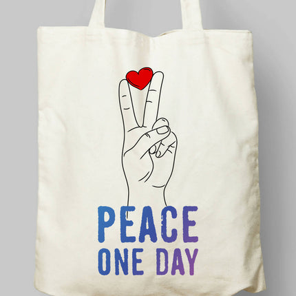 Peace On Day Cloth Bag 