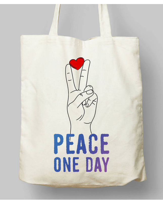 Peace On Day Cloth Bag 