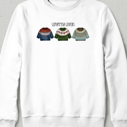 LOPAPEYSA I, Iceland Sweater Pattern Illustration Sweatshirt