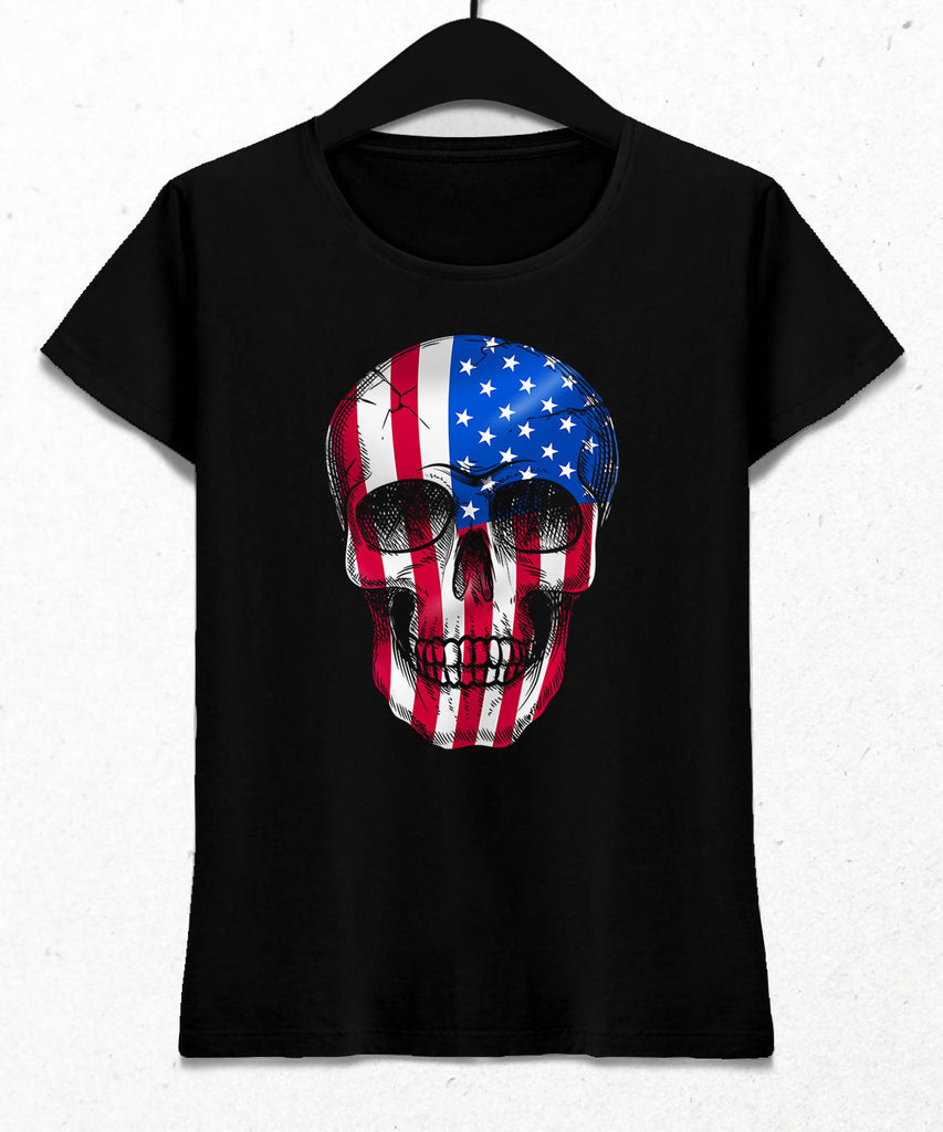 USA Skull Flag Women's T-Shirt