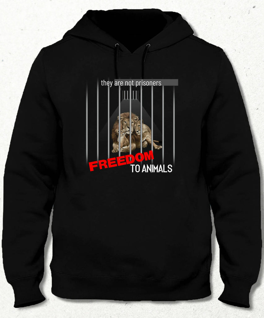 Freedom To Animals Kapüşonlu Sweatshirt