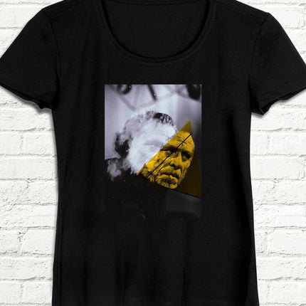 Charles Bukowski Kadın Siyah tshirt - basmatik.com