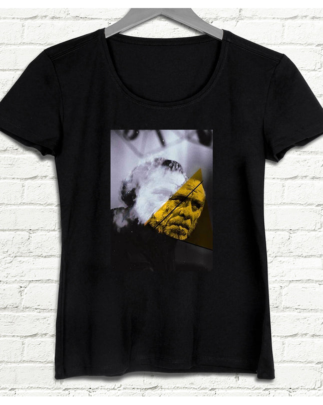 Charles Bukowski Kadın Siyah tshirt - basmatik.com