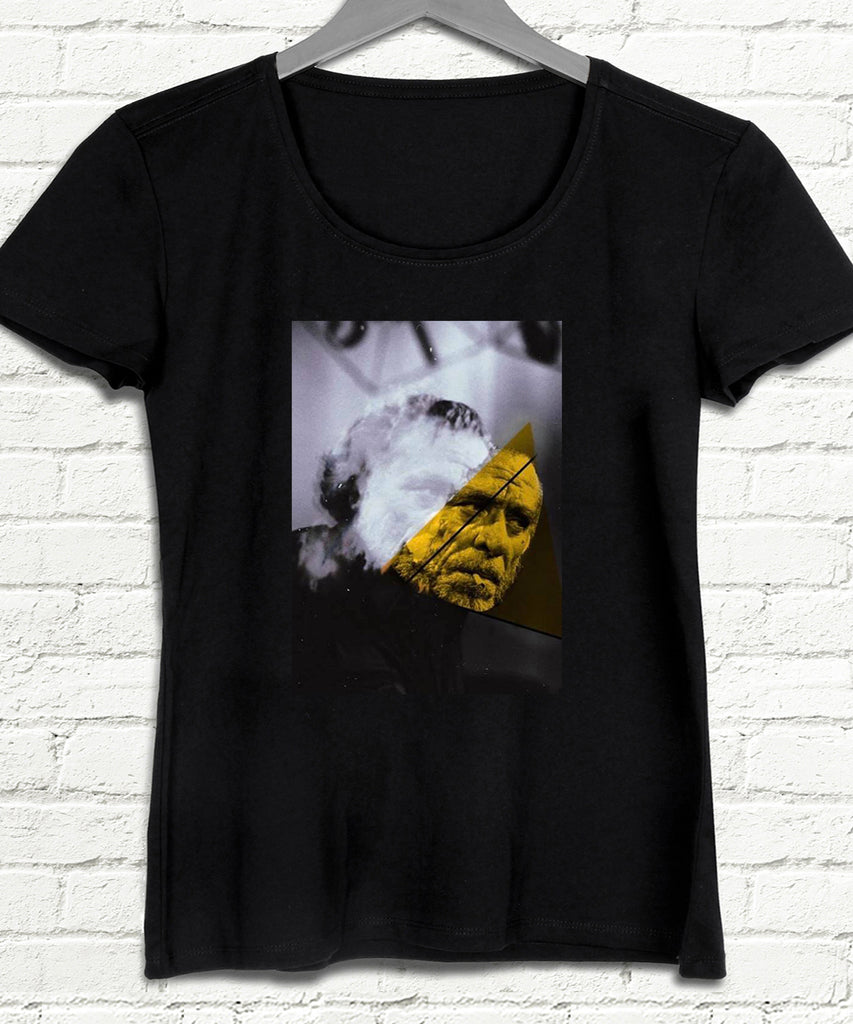 Charles Bukowski Kadın Siyah tshirt - basmatik.com