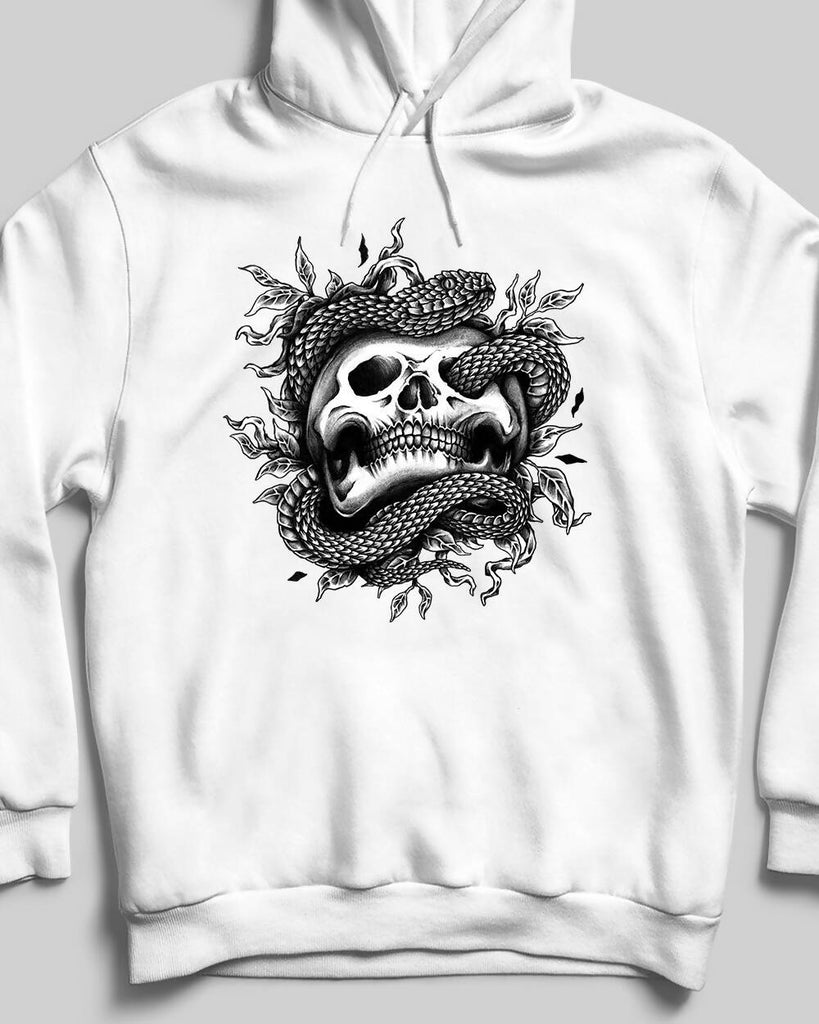 Snake Skull Kapüşonlu Sweatshirt
