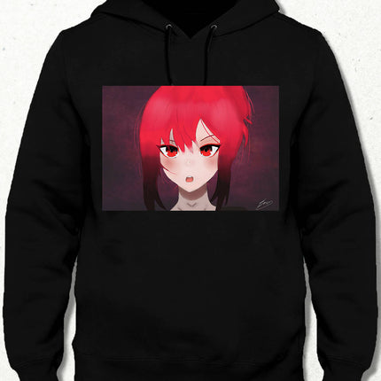 Anime Kızı Unisex Kapşonlu Sweatshirt
