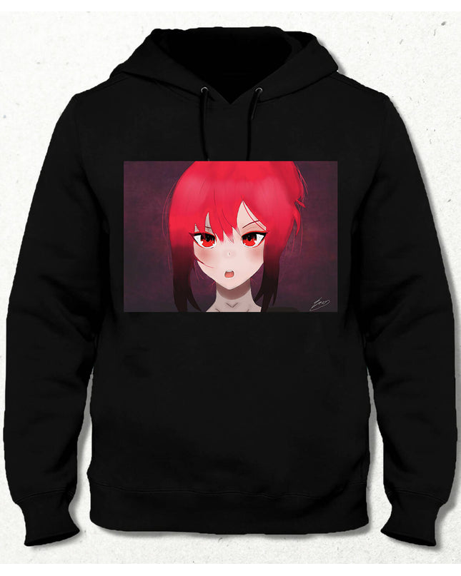 Anime Kızı Unisex Kapşonlu Sweatshirt