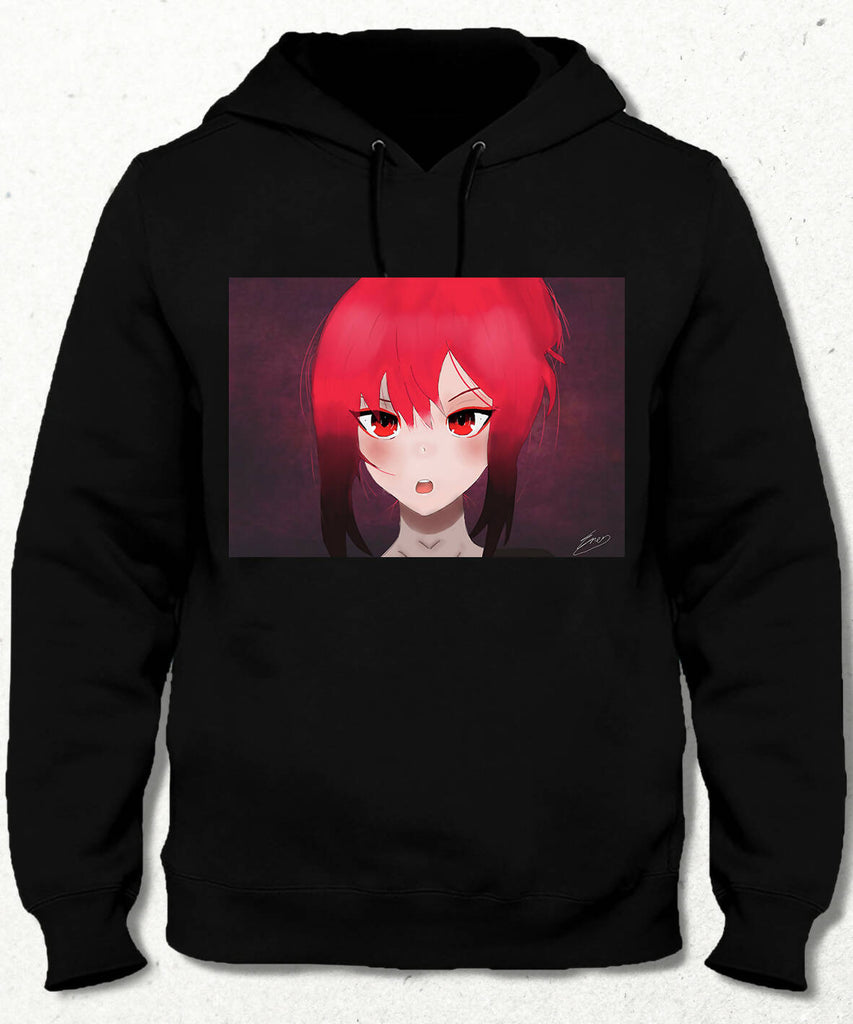 Anime Kızı Unisex Kapşonlu Sweatshirt