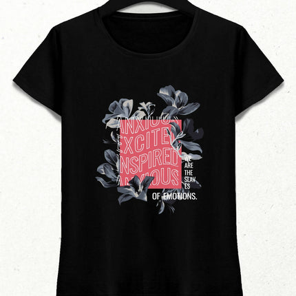 Excited Kadın Streetwear Tasarım T-shirt