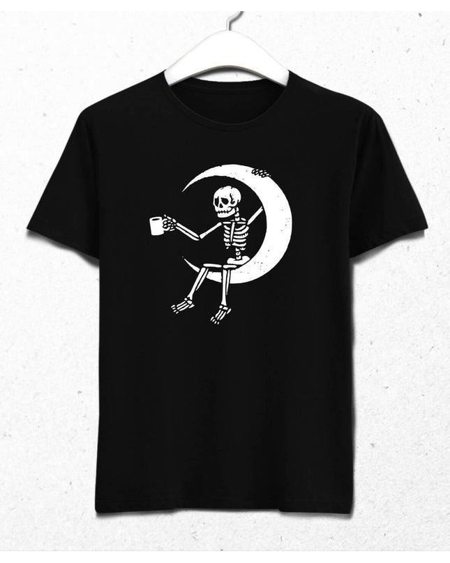 Skeleton Coffee Cup Erkek Tişört - basmatik.com