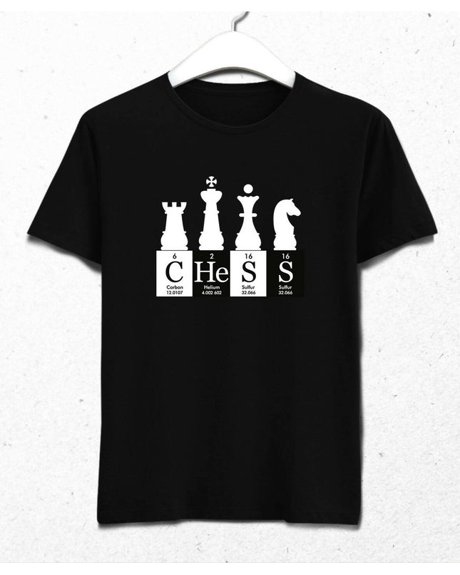 Satranç Periyodik Cetvel - Chess Erkek Tişört - basmatik.com