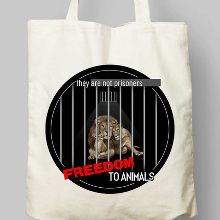Freedom To Animals Cloth Bag 