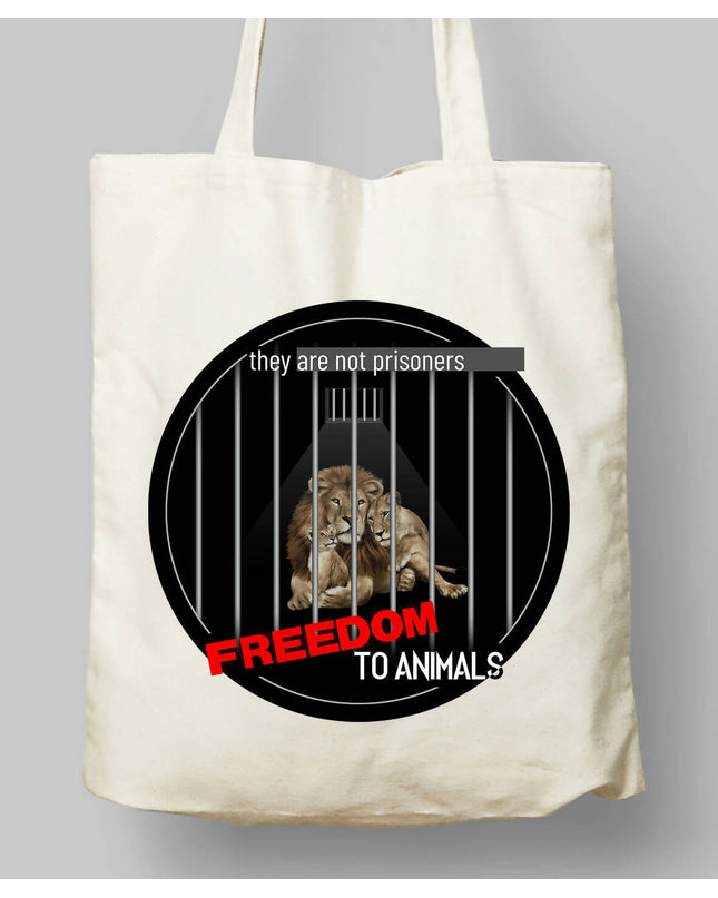 Freedom To Animals Cloth Bag 