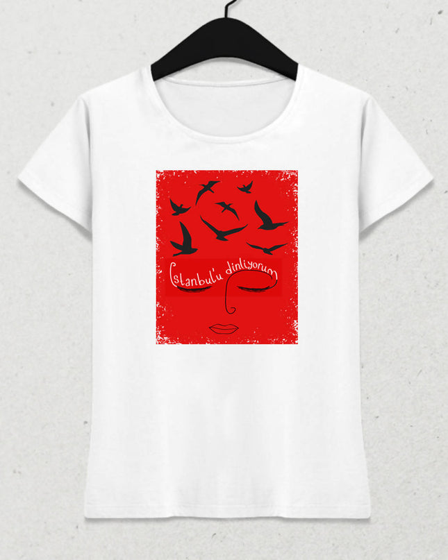 İstanbul'u Dinliyorum Tişört - basmatik.com