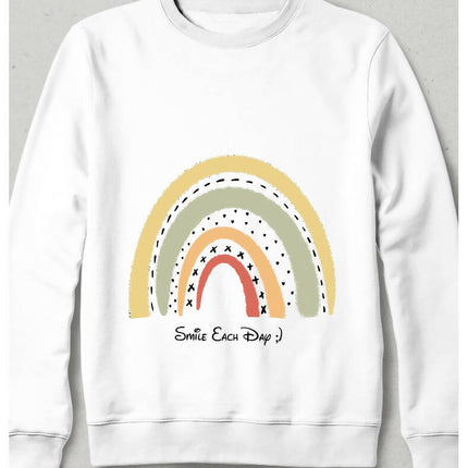 Hergün Gülümse Sweatshirt - basmatik.com