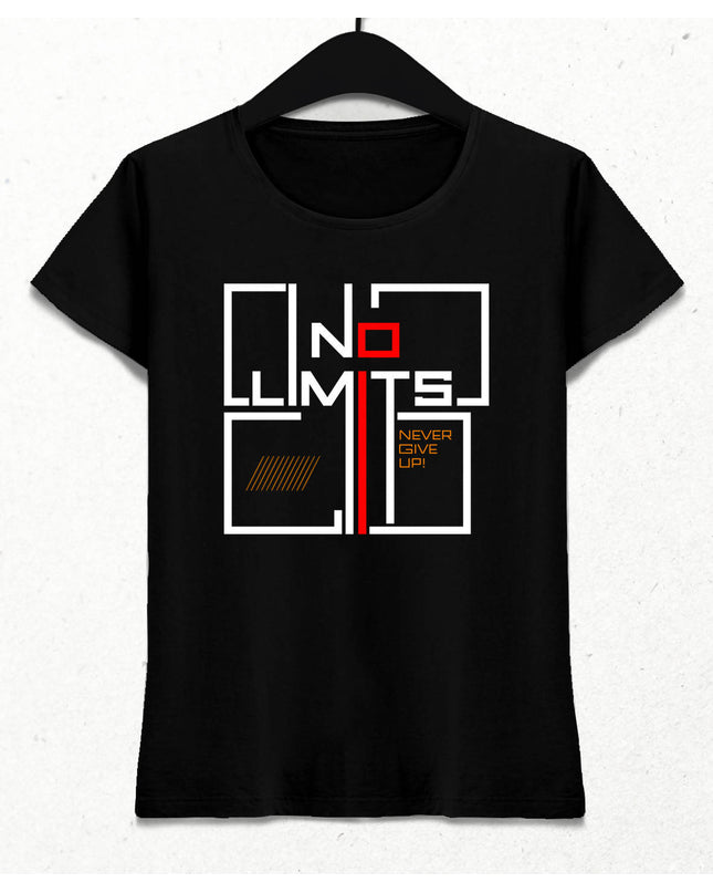 No Limits Kadın Siyah Tişört - basmatik.com