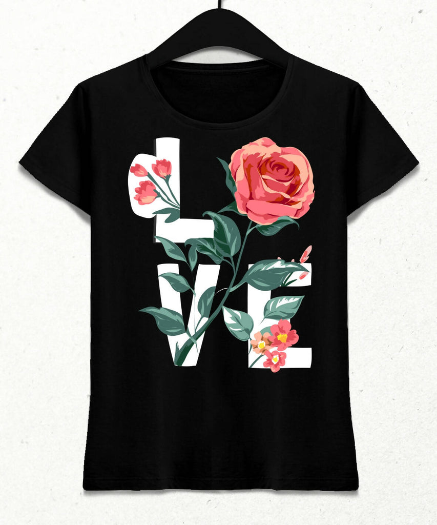 Love Kadın Streetwear Tasarım T-shirt