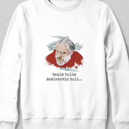 Kapüşonsuz Sweatshirt - Can Yücel - basmatik.com