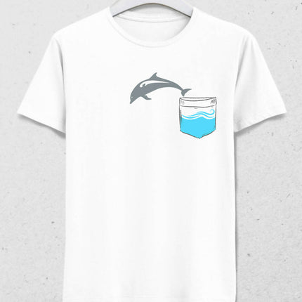 Dolphin in the Pocket - Dolphin Men's T-Shirt