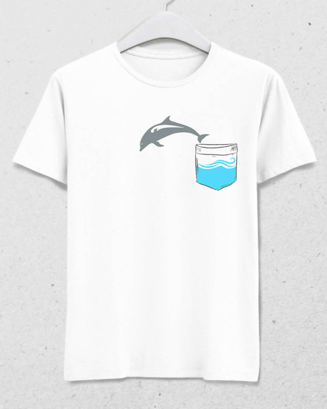 Dolphin in the Pocket - Dolphin Men's T-Shirt