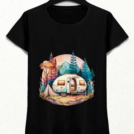 Camping and Caravan Themed Tshirt 