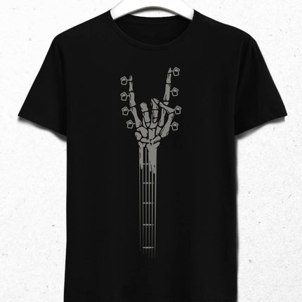 Skeleton Hand Guitar - Rock And Roll Men's T-Shirt