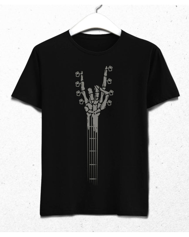 Skeleton Hand Guitar - Rock And Roll Men's T-Shirt