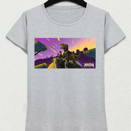 Marstan "Yolun Sonu" Tişört - Kadın - (Siyah/Gri/Beyaz)