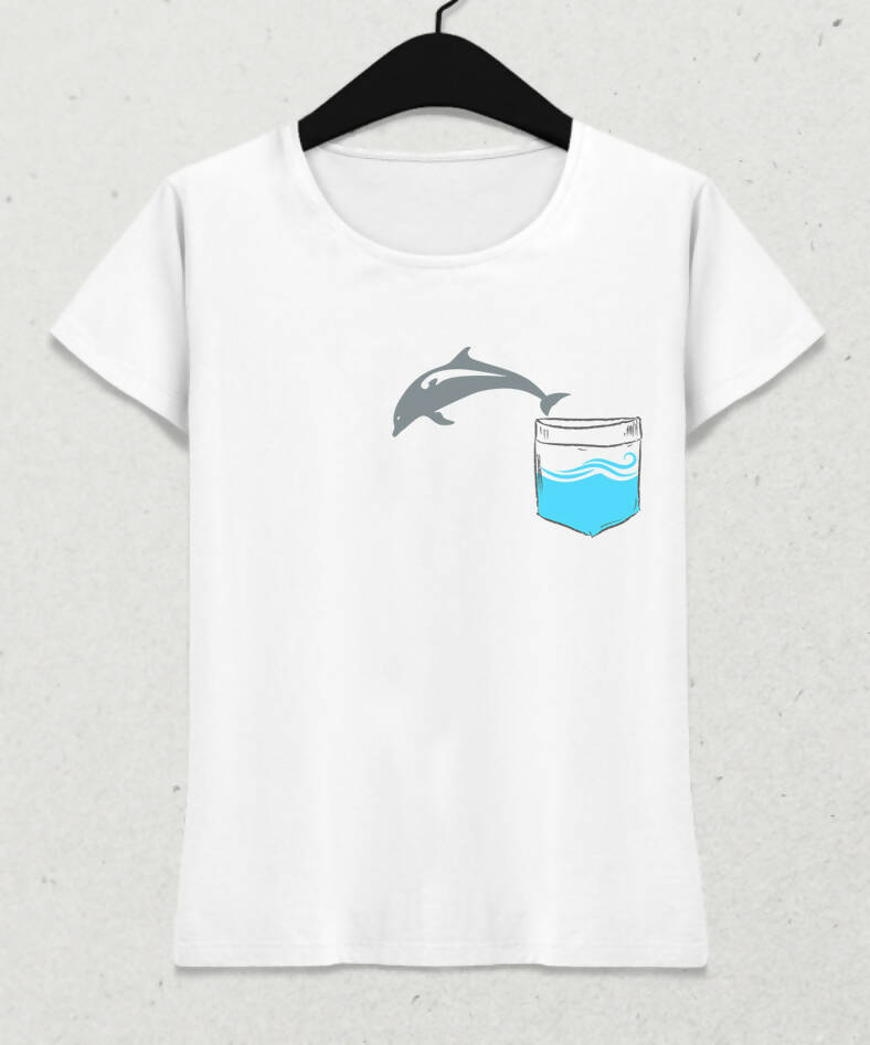 Dolphin in the Pocket - Dolphin Women's T-Shirt