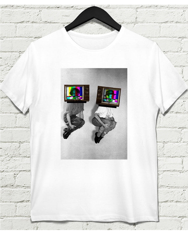 televizyon kutucuğu Erkek Tshirt - basmatik.com