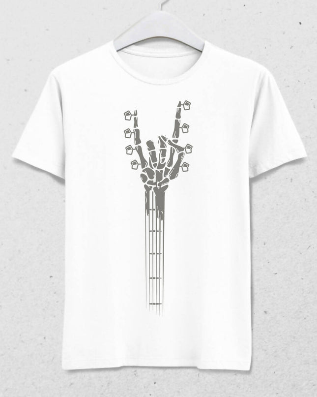 Skeleton Hand Guitar - Rock And Roll Men's T-Shirt