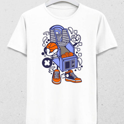 Basketball Arcade Machine Character T-shirt