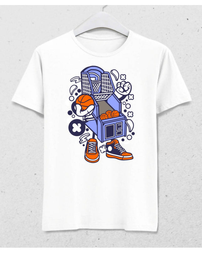 Basketball Arcade Makinesi Karakteri T-shirt