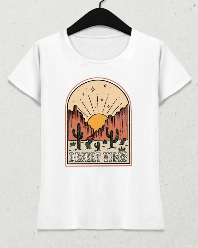 Çöl Temalı 2 T-shirt - basmatik.com